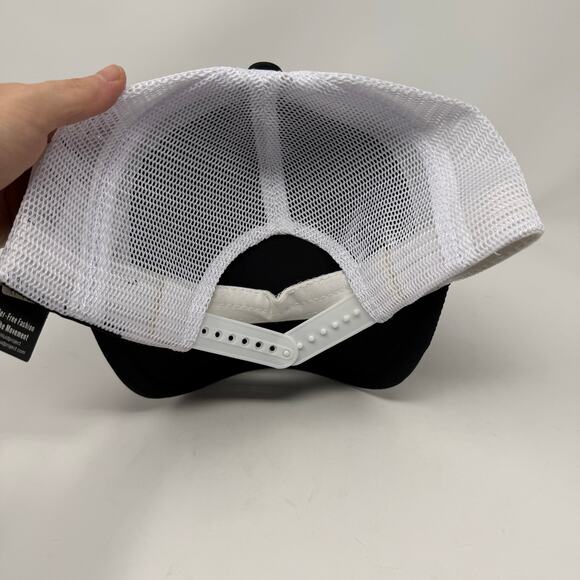 The Phluid Project The Future is Inclusive Trucker Hat Black White Mesh Adj NWT - Picture 3 of 5